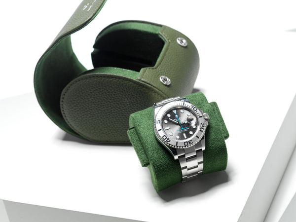Juniper Green watch roll - 1 watch
