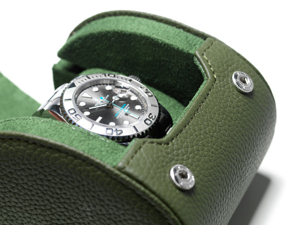 Juniper Green watch roll - 1 watch