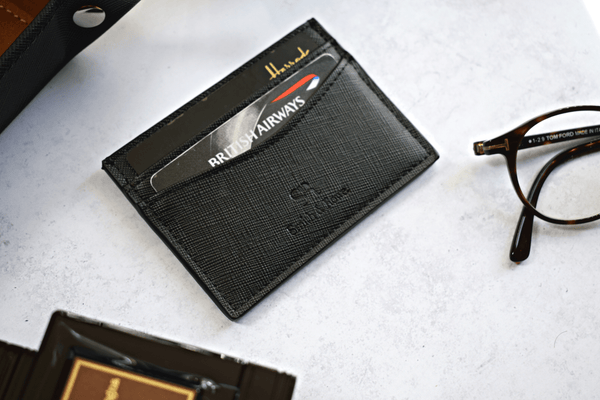 Obsidian black card holder