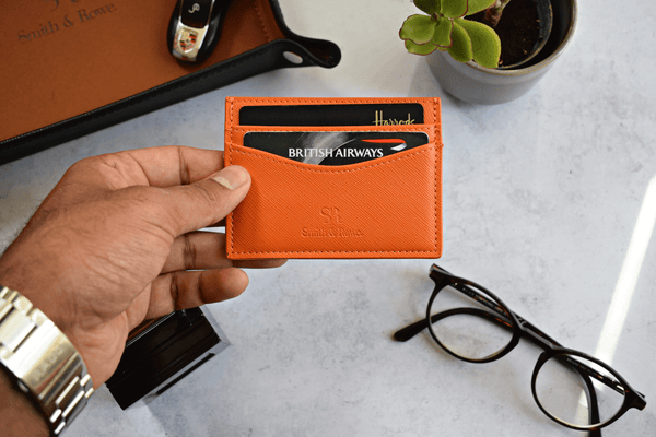 Tangelo orange card holder