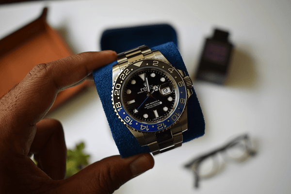 Midnight Blue on blue zip box - 2 watches