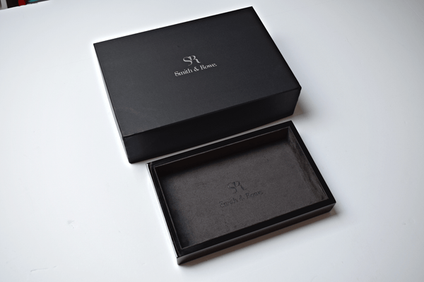 Luxury wooden watch tray - Black