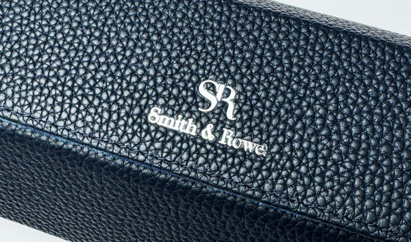 Blue Hexagonal Watch Roll With Sliding Pillows - 3 Watches