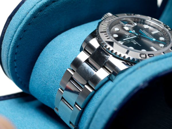Camo Blue on Blue watch roll - 1 Watch