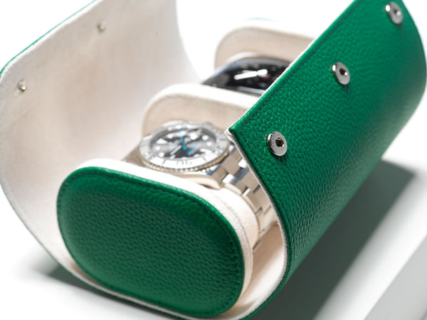 Castleton green watch roll - 2 watches