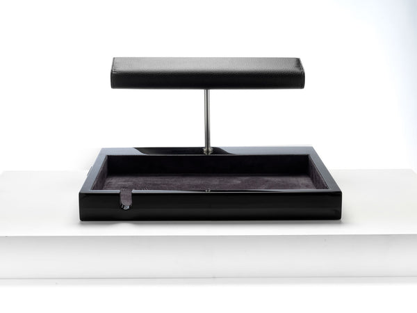 Luxury watch stand & tray - Black