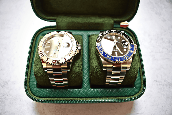 Castleton Green zip box - 2 watches