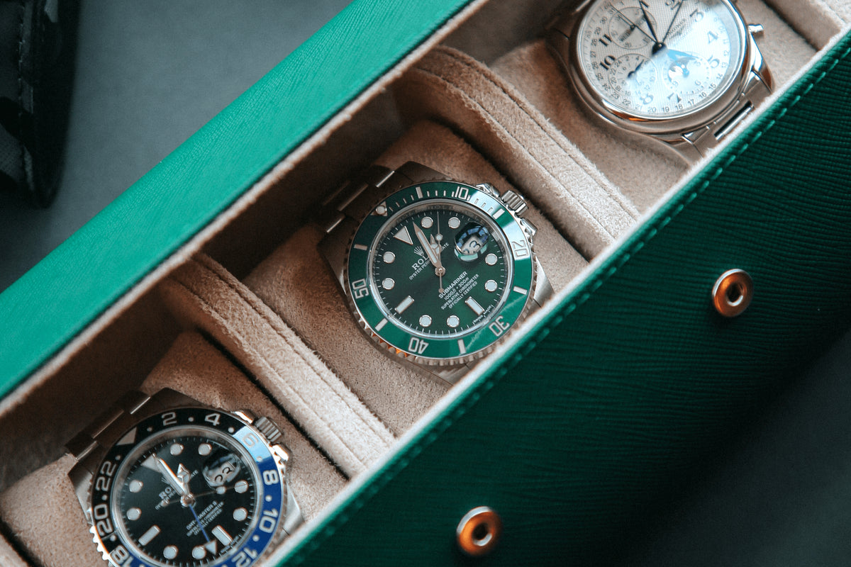 Castleton Green watch roll 3 watches Smith & Rowe