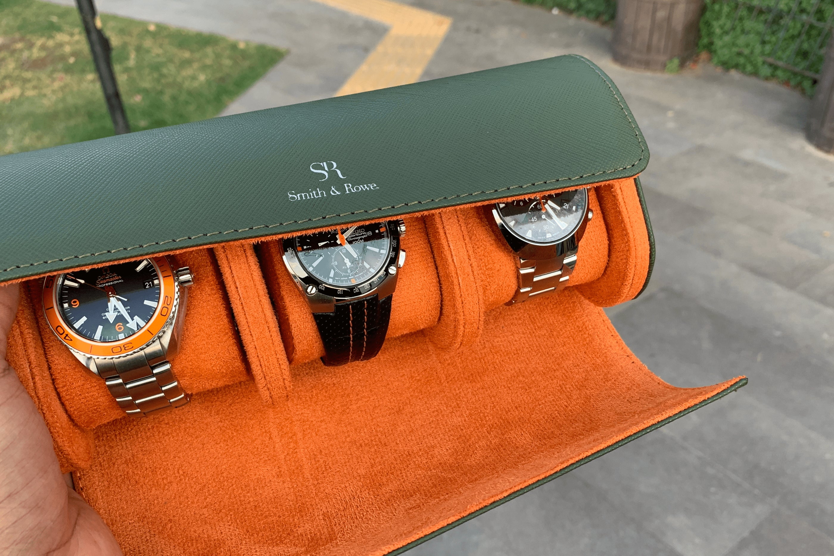 Olive Green watch roll watches – Smith Rowe