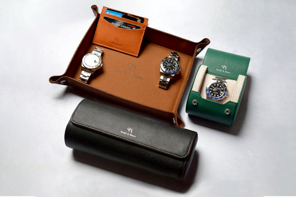 Grand Set (1 Watch + 3 Watches Roll + Valet Tray + Card Holder)